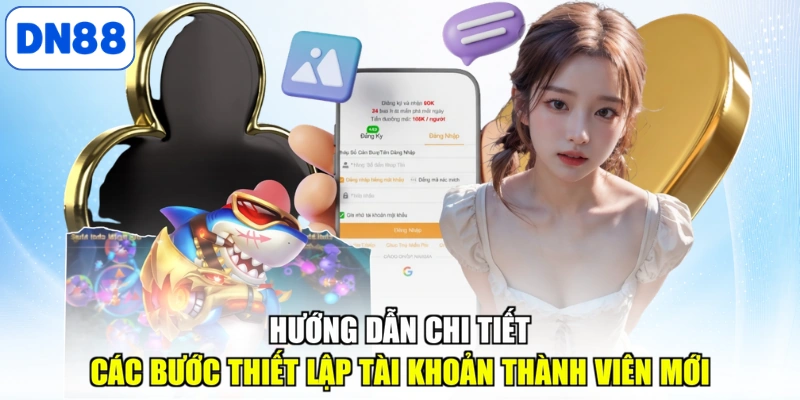 Hướng dẫn tạo tài khoản DN88 chi tiết